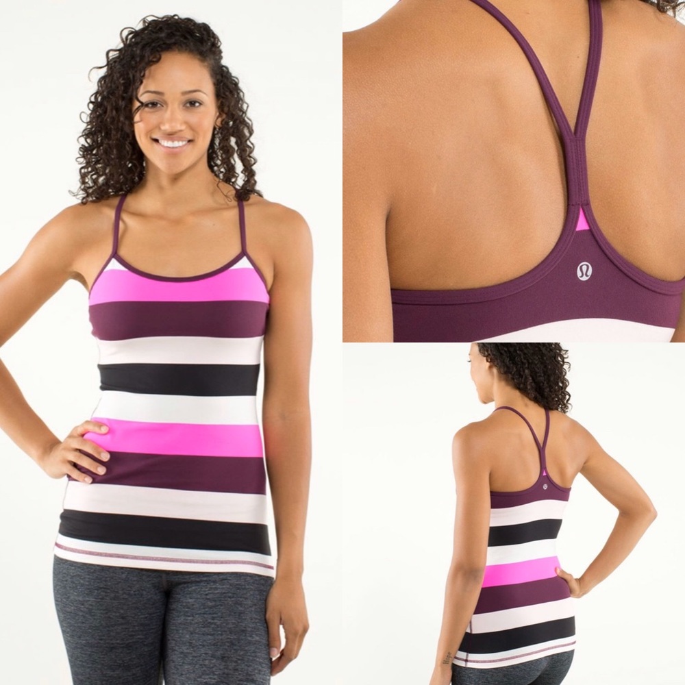 NWOT LULULEMON 4 Power Y Tank Top w/Bra like new!
